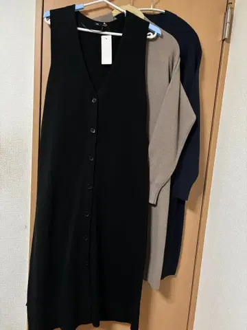 유니클로 니트 원피스 2개 GU 여성용 베스트 원피스 묶음 판매 3개