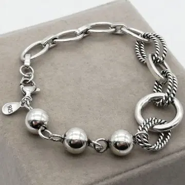 새상품 볼 키헤이 링 실버 925 팔찌 S925 체인