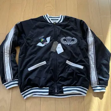 새상품 휴스턴 스카잔 블랙 벨벳 SOUVENIR JACKET