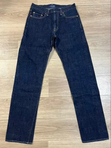 블루 트릭 청바지 셀비지 데님