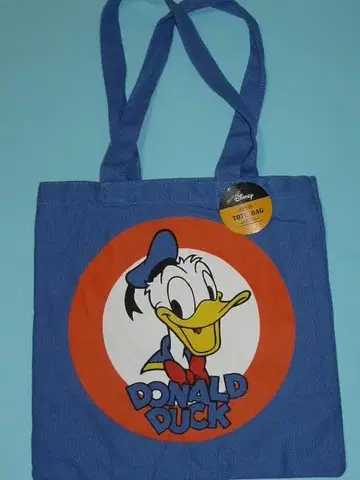 도널드 덕 블루 토트백