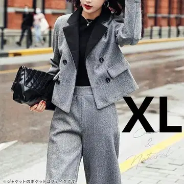 깔끔한 팬츠 셋업 여성 수트 자켓 7부 기장 팬츠