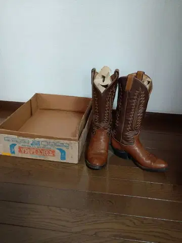 Tony Lama 웨스턴 부츠 브라운 박스 포함