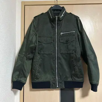 SHIPS 남성용 밀리터리 자켓 그린 사이즈 M