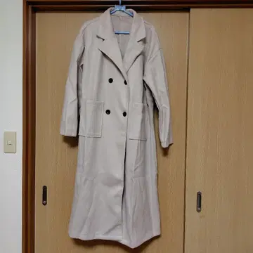 더블 브레스트 롱 코트