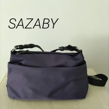 [ 새상품급 ] 사자비 퍼플 숄더백 SAZABY