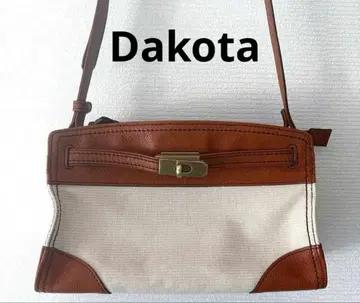 [ 새상품급 ] Dakota 숄더 백 가죽 천연 가죽 브라운 가방