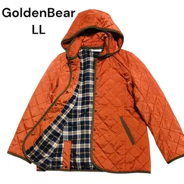 [ 빅 사이즈 ] Golden Bear 워셔블 퀼팅 자켓 오렌지 LL