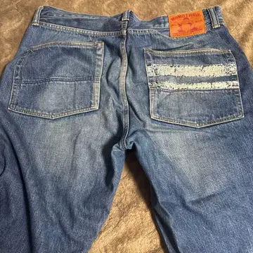 모모타로 데님 하프 팬츠