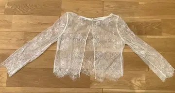 FURNA 웨딩 볼레로 레이스 긴팔 새상품급 전후 촬영 신부