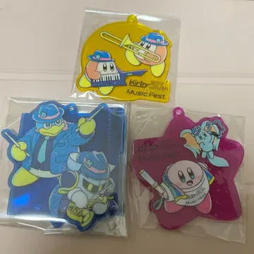 커비 30주년 네온 아크릴 키링 세트