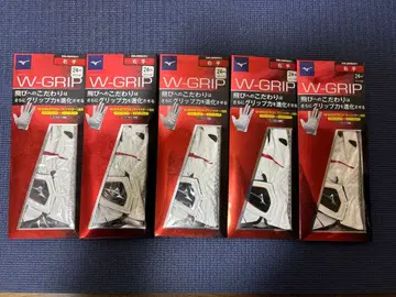 미즈노 W-GRIP 골프 그로브 5개 세트 24 사이즈 왼손잡이 오른손