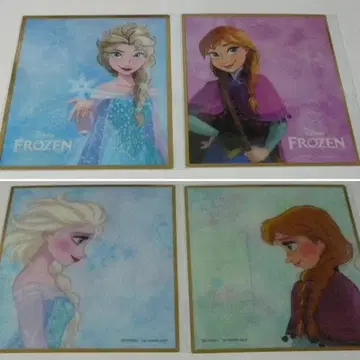 겨울왕국 안나 엘사 클리어 색지 디즈니 스토어 세트