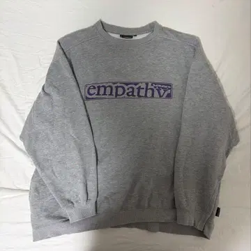 empathy 구제 의류 그레이 맨투맨