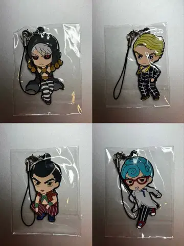 죠죠의 기묘한 모험 제5부 암살팀 러버 스트랩 묶음 판매