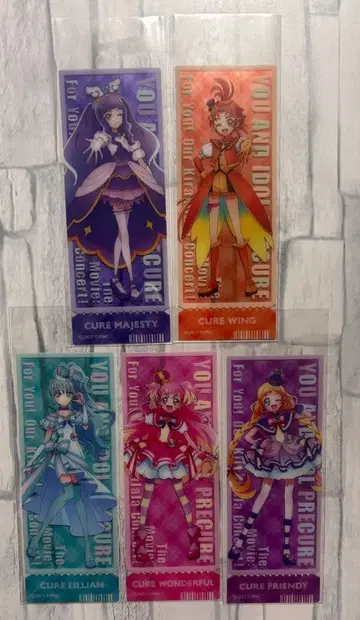 프리큐어 트레이딩 클리어 책갈피 컬렉션