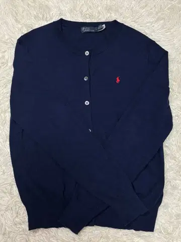 메루카리 시 세일 폴로 랄프 로렌 네이비 가디건