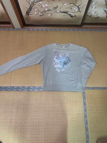 그레이 프린트 트레이닝복 48