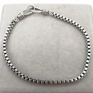 새상품 심플 체인 실버 925 팔찌 빈티지