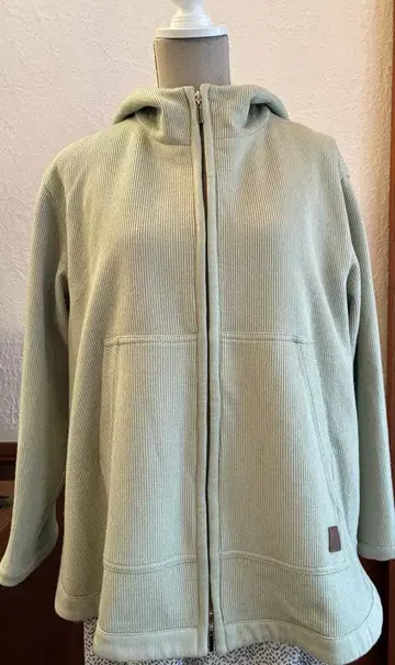 MORABITO*모라비토 연한 녹색 니트 후드 집업 후드티 38