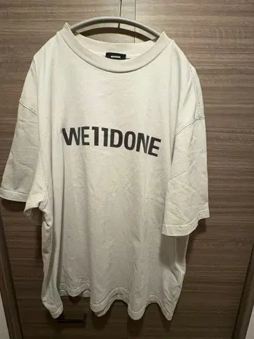WE11DONE 오버 사이즈 T셔츠 화이트