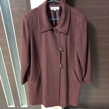 여성용 Sheena 보르도 체스터 코트 울 x 캐시미어 혼방