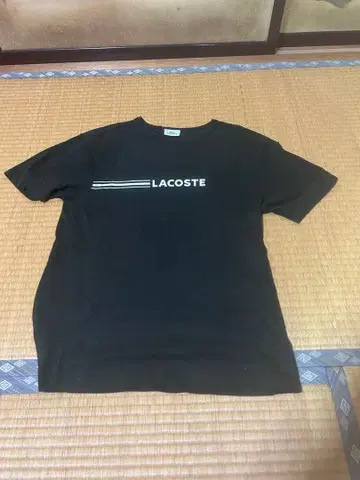 LACOSTE 스포츠 T셔츠 블랙 사이즈 2