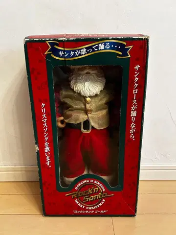 Rockin' Santa gold 댄스와 노래를 부르는 인형
