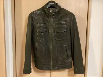 니치와 다크 브라운 가죽 자켓 L 사이즈