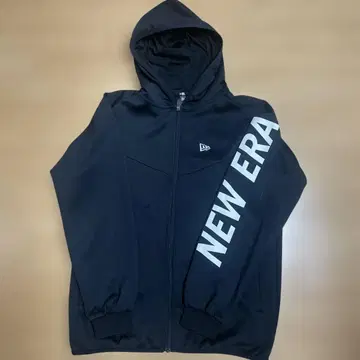 NEW ERA 블랙 풀 집업 저지 셋업 XL