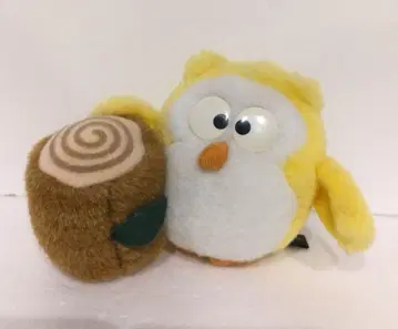 SKB SAPPORO 올빼미 올빼미 부엉이 그루터기 봉제 인형 레트로