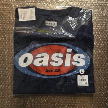 oasis 로고 네이비 티셔츠 L 사이즈