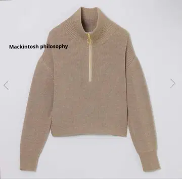 [ 미사용 ] 정가 2.6만 매킨토시 필로소피 하프 지퍼 니트