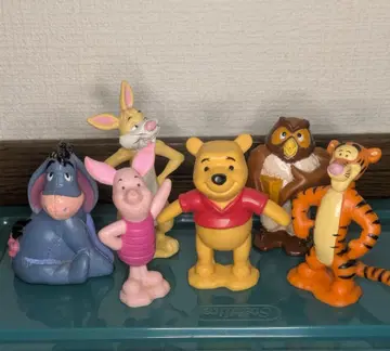 미사용 푸우와 친구들 피규어 6개 세트 디즈니 소프트 비닐