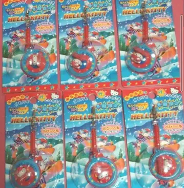 [미사용] 스노우보드 키티 모바일 클리너 스트랩 6개 2003 초레어