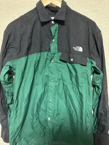 THE NORTH FACE 셔츠 M 블랙/그린