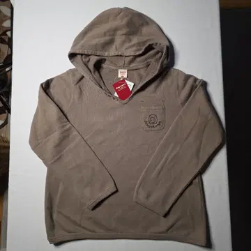 드럭스토어 새상품 후드 부착 베이지 후드티