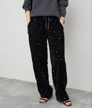 VIAN / 글리터 벨벳 이지 팬츠 [ 새상품, 미사용 ]