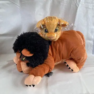 라이온킹 봉제 인형 세트 * 스카 (빅) & 어린이 심바