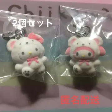 키티 마이멜로디 메지루시 액세서리 2개 퍼지 스노우 미개봉 새상품