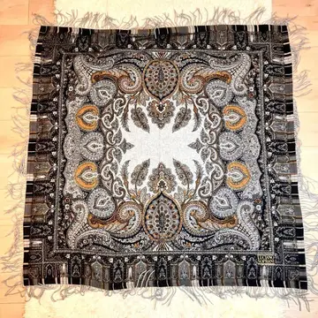 LUCIANO SOPRANI 일본제 울 스톨 무릎 담요 클래시컬 새상품급