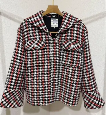 BAUMUNDPFERDGARTEN 세일러 카라 트위드 숏코트