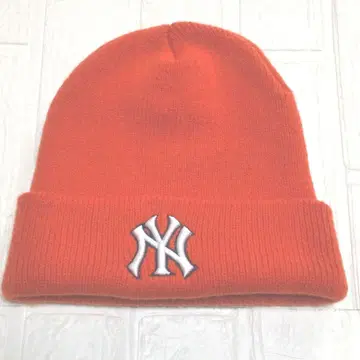 뉴욕 양키스 니트 모자 오렌지 아크릴 100% 2002년산 쿠리하라