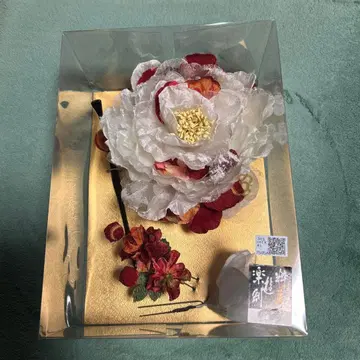 성인식 일본풍 머리 장식 4점 세트 미사용 새상품 투명 케이스 포함