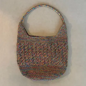 SENSE OF PLACE 컬러풀 메탈릭 토트백