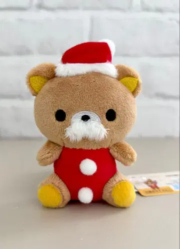 리락쿠마 크리스마스 오너먼트 테노리 봉제 인형 리락쿠마 산타클로스