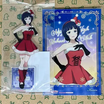 아사카 카린 아크릴 스탠드 + 금박 카드 산타풍 의상 ver.