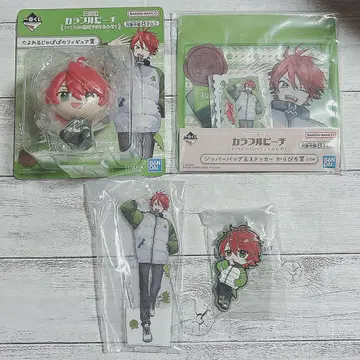 컬러풀피치 제일복권 쟈파파 피규어 아크릴 스탠드 세트