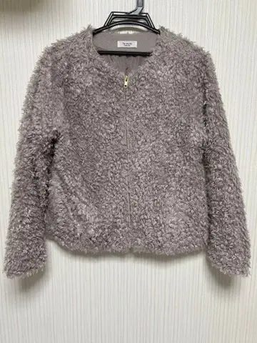 T 테치치 쿠루쿠루 퍼 푸들 자켓