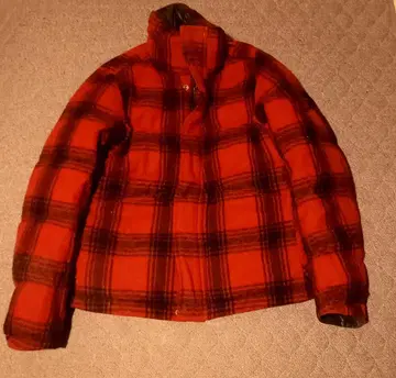 rico 리버서블 다운 자켓 체크 나일론